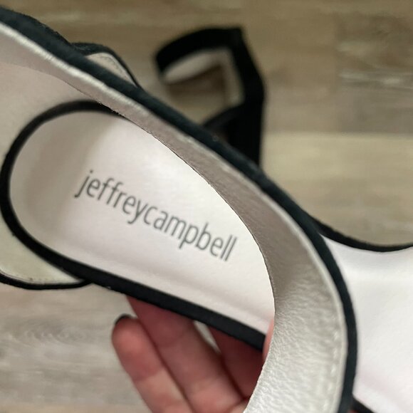 Jeffrey Campbell Suede Ankle Strap Lindsay Heels - Picture 3 of 4